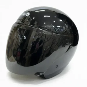 Casco abierto Tech T10 Solid Negro Brillo S