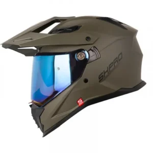 CASCO MULTIPROP SHAFT_PRO MX400D SOLID VERDE NEGRO VISOR IRIDIUM XL