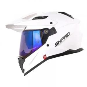 CASCO MULTIPROP SHAFT_PRO MX400D SOLID BLANCO NEGRO VISOR IRIDIUM XL