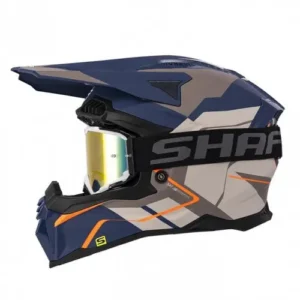CASCO CROSS SHAFT MX60 JOUKAR AZUL NARANJA GAFAS IRIDIUM XL