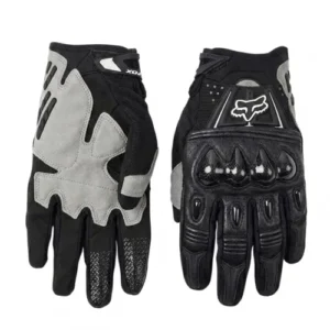 GUANTES FOX BOMBER NEGRO BLANCO CARBONO L