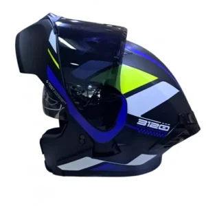 CASCO ABATIBLE ICH 3120 ORDANOX NEGRO AZUL BLANCO VISOR SMOKE L (200464)