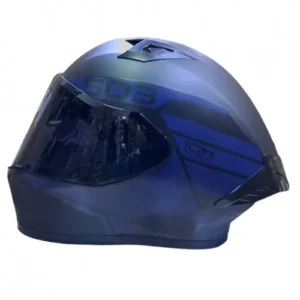 CASCO INTEGRAL ICH 503 BUNCH NEGRO AZUL OSCURO BRILLO VISOR SMOKE M (200599)