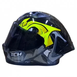 CASCO INTEGRAL ICH 503 FOSSEVIL NEGRO AMARILLO BRILLO VISOR SMOKE XL (200781)