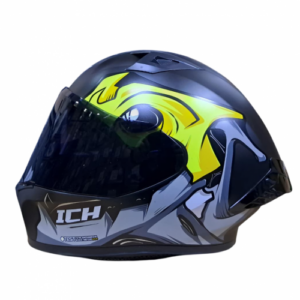 CASCO INTEGRAL ICH 503 FOSSEVIL NEGRO AMARILLO VISOR SMOKE L (200784)