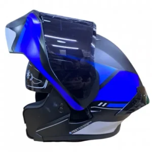 CASCO ABATIBLE ICH 3120 PICO NEGRO AZUL GRIS MATE  VISOR SMOKE L (201420)