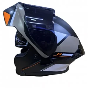 CASCO ABATIBLE ICH 3120 PICO NEGRO BLANCO NARANJA VISOR SMOKE M (201439)