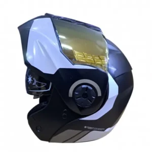 CASCO ABATIBLE ICH 3110 KHAM NEGRO GRIS CLARO VISOR DORADO XL (202209)