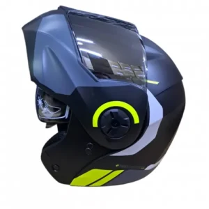 CASCO ABATIBLE ICH 3110 KHAM NEGRO GRIS OSCURO VISOR SILVER XL (202221)