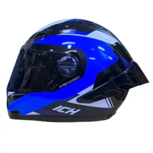 CASCO INTEGRAL ICH 501 SP BRAZUK NEGRO AZUL BRILLO VISOR SMOKE M (203922)
