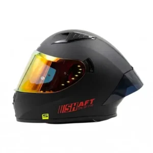 CASCO INTEGRAL SHAFT 526SP EVO SOLID NEGRO ROJO VISOR REVO L