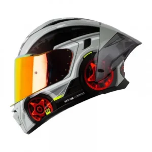 CASCO INTEGRAL SHAFT 596 SP SPORT-HEAD GRIS BLANCO VISOR IRIDIUM L
