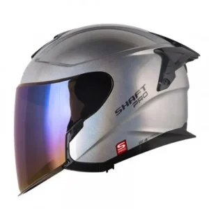 CASCO ABIERTO SHAFT PRO 240DV SOLID CAMALEON SILVER VISOR IRIDIUM XL