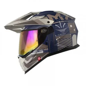 CASCO MULTIPROP SHAFT_PRO MX400D CRYPTONE AZUL ARENA VISOR IRIDIUM L