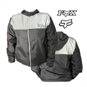 CHAQUETA FOX CORTAVIENTOS NEGRO GRIS L