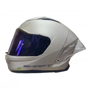 CASCO INTEGRAL SHAFT 596 SP SOLID SILVER MATE GRIS VISOR IRIDIUM XL