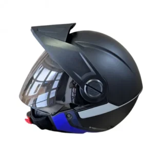 CASCO ABIERTO ICH 102 CEST NEGRO AZUL VISOR SMOKE M