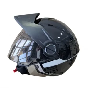 CASCO ABIERTO ICH 102 CEST NEGRO GRIS OSCURO VISOR SMOKE XL