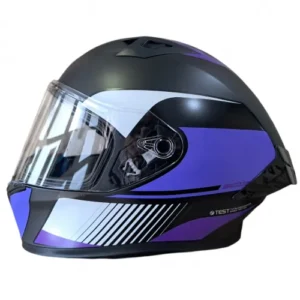 CASCO INTEGRAL ICH 503 ZEIBA NEGRO MORADO VISOR TR M