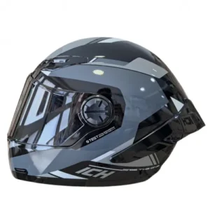 CASCO INTEGRAL ICH 501 SP BRAZUK NEGRO GRIS OSCURO VISOR SMOKE XL