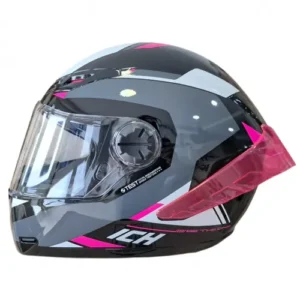 CASCO INTEGRAL ICH 501 SP BRAZUK NEGRO GRIS OSCURO VISOR TR M