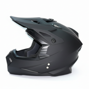 Casco Cross Solid Negro Mate Sin Logo XXL