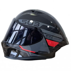 CASCO INTEGRAL ICH 503 BUNCH NEGRO GRIS OSCURO VISOR SMOKE XL