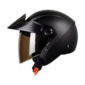 CASCO ABIERTO ICH 102 SOLID NEGRO SILVER MATE VISOR HUMO XL (137614)