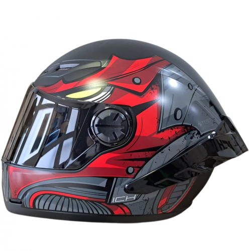 CASCO INTEGRAL ICH 501 SP GEAR FORZE NEGRO GRIS OSCURO VISOR SMOKE XL (206769)