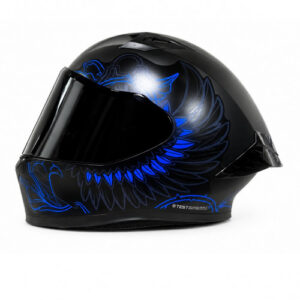 CASCO INTEGRAL ICH 503 THORNS NEGRO AZUL VISOR SMOKE L (195936)