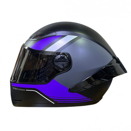 CASCO INTEGRAL ICH 501 SP DINGO NEGRO MORADO SILVER VISOR SMOKE M -206623