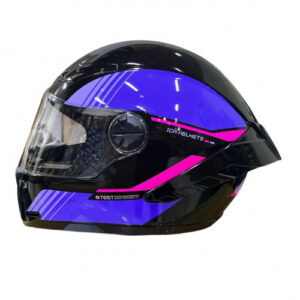 CASCO INTEGRAL ICH 501 SP SLASA NEGRO MORADO BRILLO VISOR TR M -205203