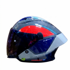 CASCO ABIERTO SHAFT 226 GT FLIGHTRISK GRIS ROJO VISOR IRIDIUM AZUL XL (198879)