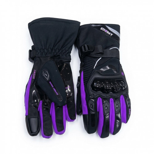 GUANTES IMPERMEABLES SUOMY TERMICOS NEGRO MORADO WP 06 M