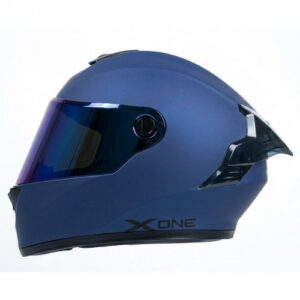 CASCO INTEGRAL X-ONE X-500 RS SOLID AZUL OSCURO NEGRO VISOR IRIDIUM XL (193638)