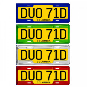 PORTA PLACA PLASTICO UNIVERSAL
