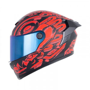CASCO INTEGRAL X-ONE X-500 RS CHAAC NEGRO ROJO VISOR IRIDIUM L (196975)