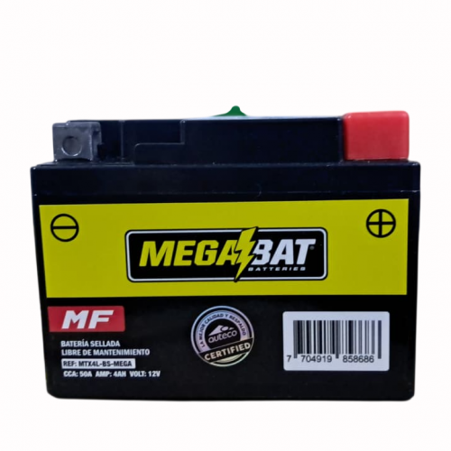 BATERIA MEGABAT SECA / L-M MTX4L 12V 4AH