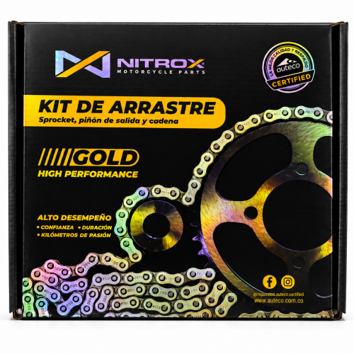 KIT ARRASTRE GOLD 14T-50T-428H-124L-4H XTZ 125