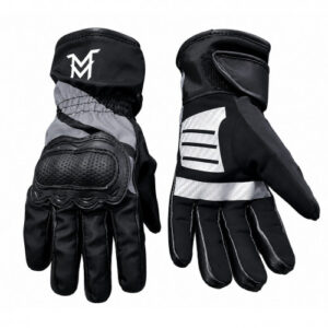 GUANTES MOTO MELLOS TERMICOS WP NEGRO BLANCO S