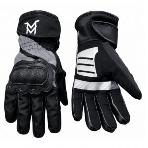 GUANTES MOTO MELLOS TERMICOS WP NEGRO BLANCO L