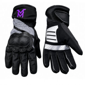 GUANTES MOTO MELLOS TERMICOS WP NEGRO MORADO L