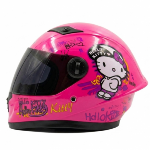 CASCO NIÑA FUCSIA BRILLO HELLO KITTY TALLA ÚNICA