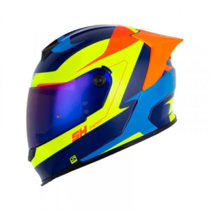 CASCO INTEGRAL SHAFT 502 SP CNEK AZUL NARANJA VISOR IRIDIUM XL (198677)