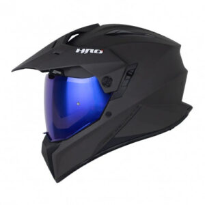 CASCO MULTIPROPOSITO HRO-MX340DV SOLID GRIS NEGRO VISOR IRIDIUM M (181424)