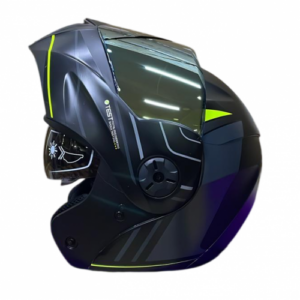 CASCO ABATIBLE ICH 3110 REPLACED NEGRO GRIS DORADO MATE VISOR DORADO XL (208815)