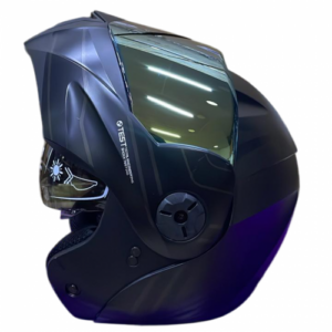 CASCO ABATIBLE ICH 3110 REPLACED NEGRO GRIS MATE VISOR DORADO M (208841)