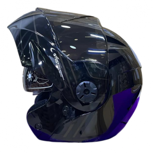 CASCO ABATIBLE ICH 3110 REPLACED NEGRO GRIS OSCURO BRILLO VISOR SMOKE L (208846)