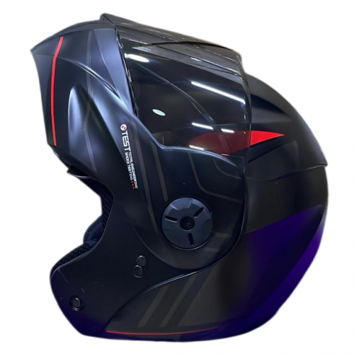 CASCO ABATIBLE ICH 3110 REPLACED NEGRO GRIS ROJO VISOR SMOKE L (208890)