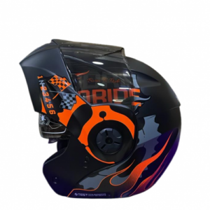 CASCO ABATIBLE ICH 3110 SPEED_UP NEGRO NARANJA GRIS MATE VISOR SMOKE XL (209015)